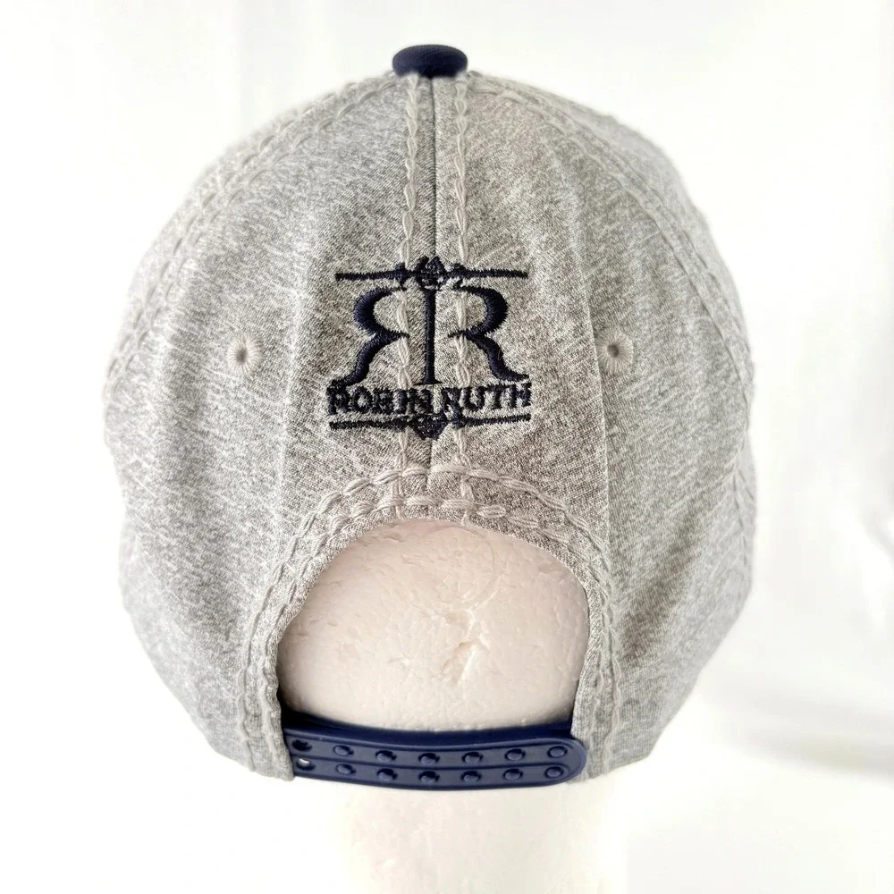 Robin Ruth London Baseball Cap Gray Navy Embroidered Snapback‎ Hat
